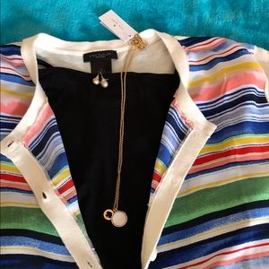 NWT Ann Taylor Ivory-multi color cardigan